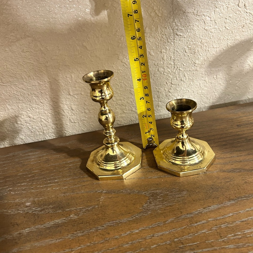 Baldwin Elegant Gold Candle Holders